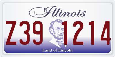 IL license plate Z391214