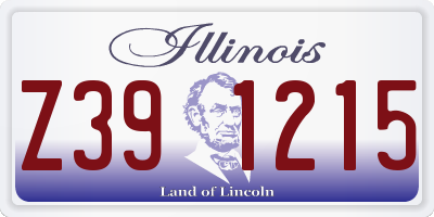 IL license plate Z391215
