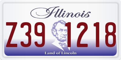 IL license plate Z391218