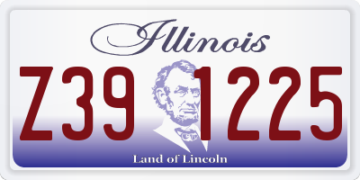 IL license plate Z391225