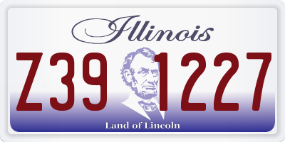 IL license plate Z391227