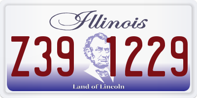 IL license plate Z391229