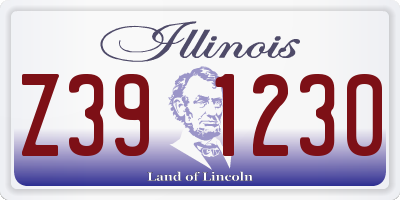 IL license plate Z391230