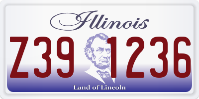 IL license plate Z391236