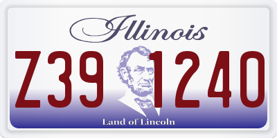 IL license plate Z391240