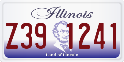 IL license plate Z391241