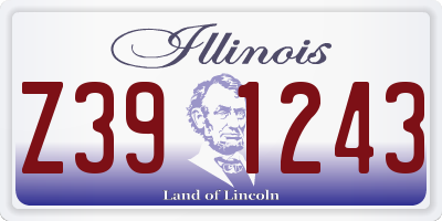 IL license plate Z391243