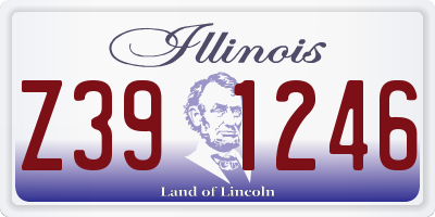 IL license plate Z391246