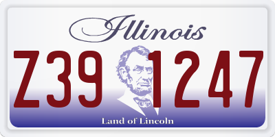 IL license plate Z391247