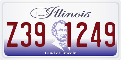 IL license plate Z391249