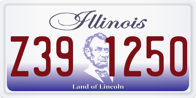 IL license plate Z391250