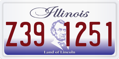 IL license plate Z391251