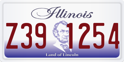 IL license plate Z391254