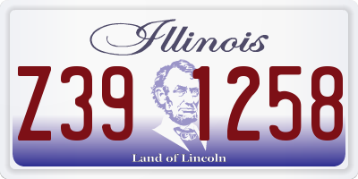 IL license plate Z391258