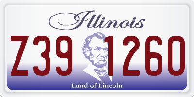 IL license plate Z391260