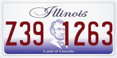 IL license plate Z391263
