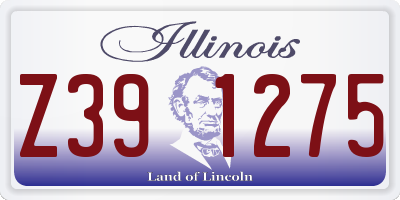 IL license plate Z391275