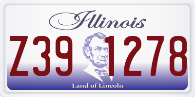 IL license plate Z391278