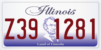 IL license plate Z391281