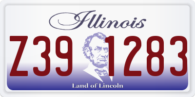IL license plate Z391283