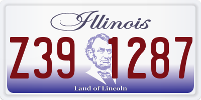 IL license plate Z391287