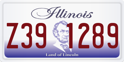 IL license plate Z391289