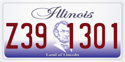 IL license plate Z391301