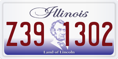 IL license plate Z391302