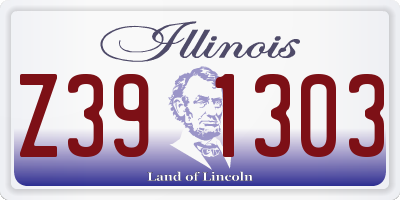 IL license plate Z391303