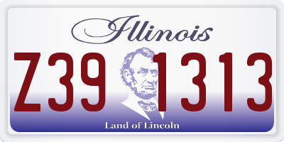 IL license plate Z391313