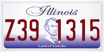 IL license plate Z391315