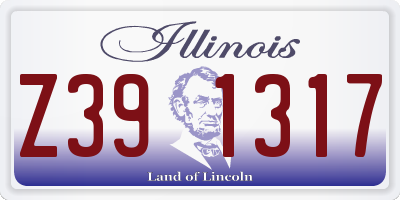 IL license plate Z391317