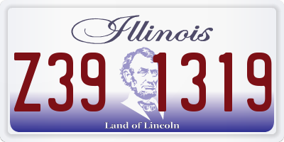 IL license plate Z391319