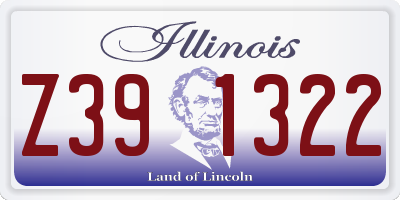 IL license plate Z391322