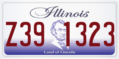 IL license plate Z391323