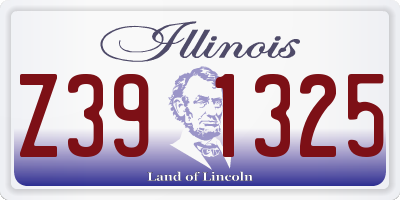 IL license plate Z391325