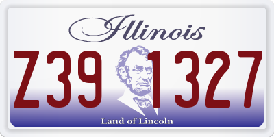 IL license plate Z391327