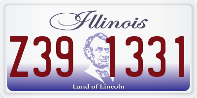 IL license plate Z391331