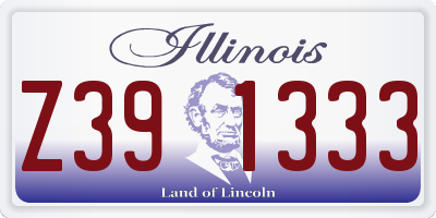 IL license plate Z391333