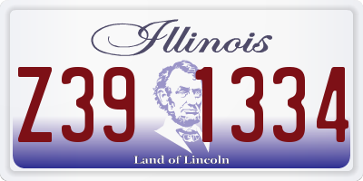 IL license plate Z391334
