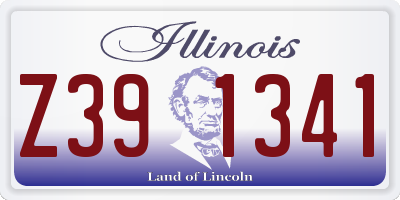 IL license plate Z391341