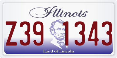 IL license plate Z391343