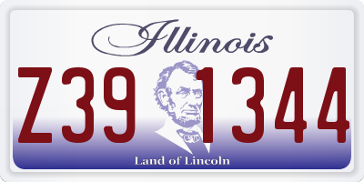 IL license plate Z391344