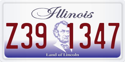 IL license plate Z391347