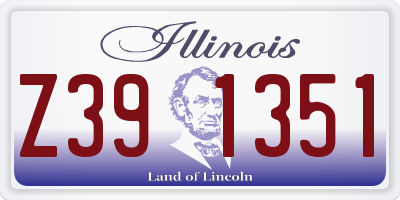 IL license plate Z391351