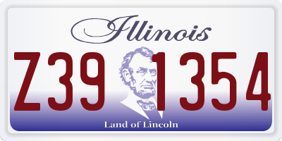 IL license plate Z391354
