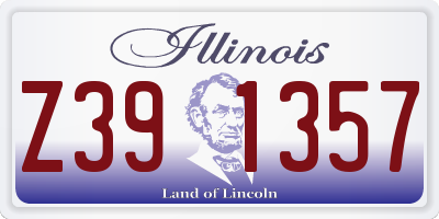 IL license plate Z391357
