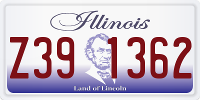 IL license plate Z391362