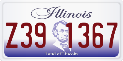IL license plate Z391367
