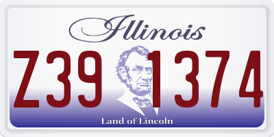 IL license plate Z391374